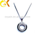 2015 stainless steel jewelry necklace crytal floating charms pendant as a gift for women